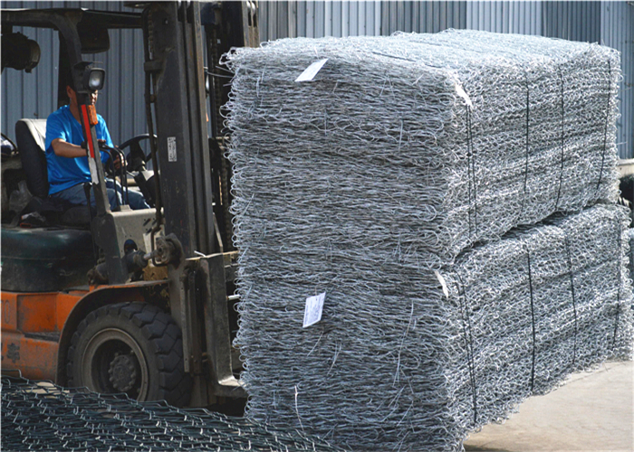 Hexagonal Gabion baskets ready for shipping