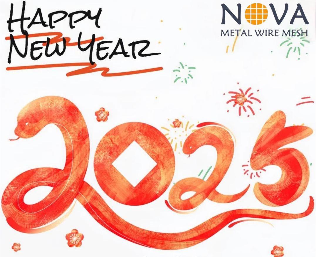 Happy New Year 2025 from Nova Wire Mesh!